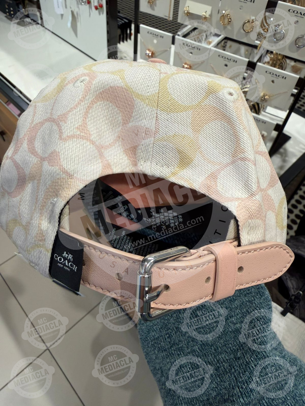🧢 Gorra Coach Jacquard Flat Brim – Signature Premium USA (Varios colores) 5