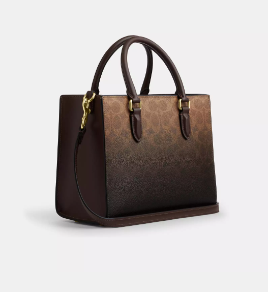 👜 Cartera Coach Maggie Small Tote Ombre Signature – Elegancia Premium Original USA 10