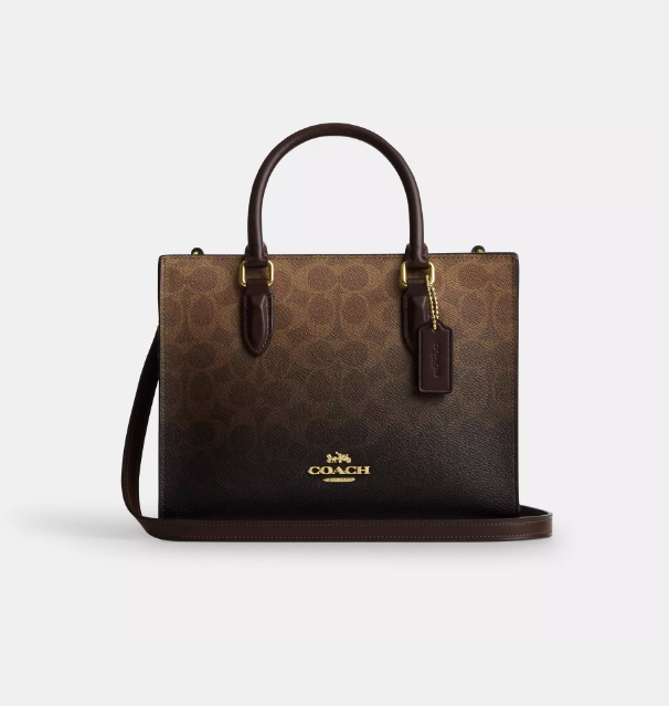👜 Cartera Coach Maggie Small Tote Ombre Signature – Elegancia Premium Original USA