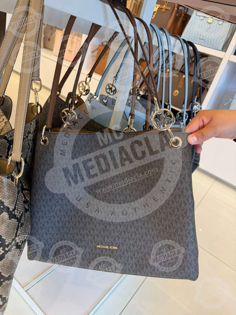 👜 Michael Kors Christina Large Signature Shoulder Bag 5