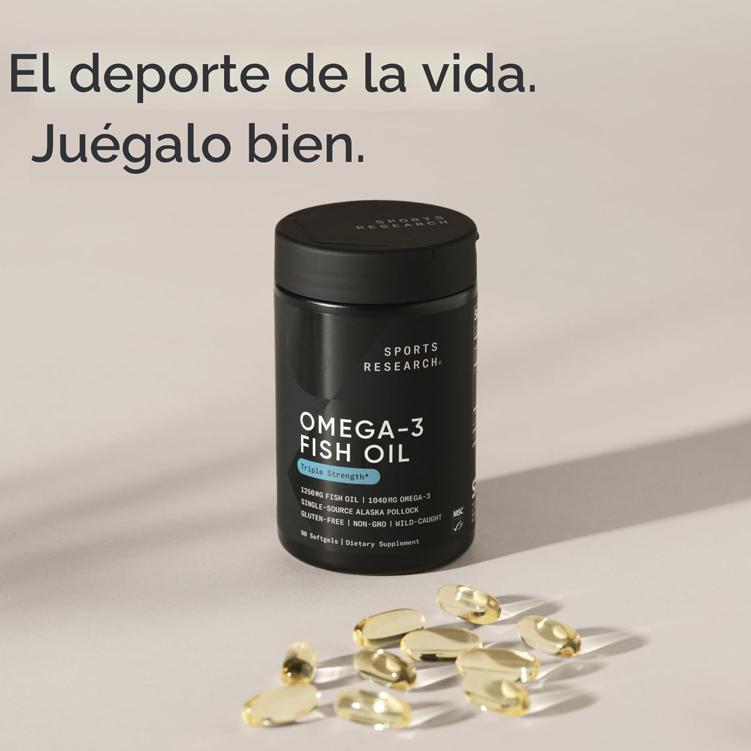 💊 Omega 3 Fish Oil Sports Research Triple Strength – 90 Softgels 6
