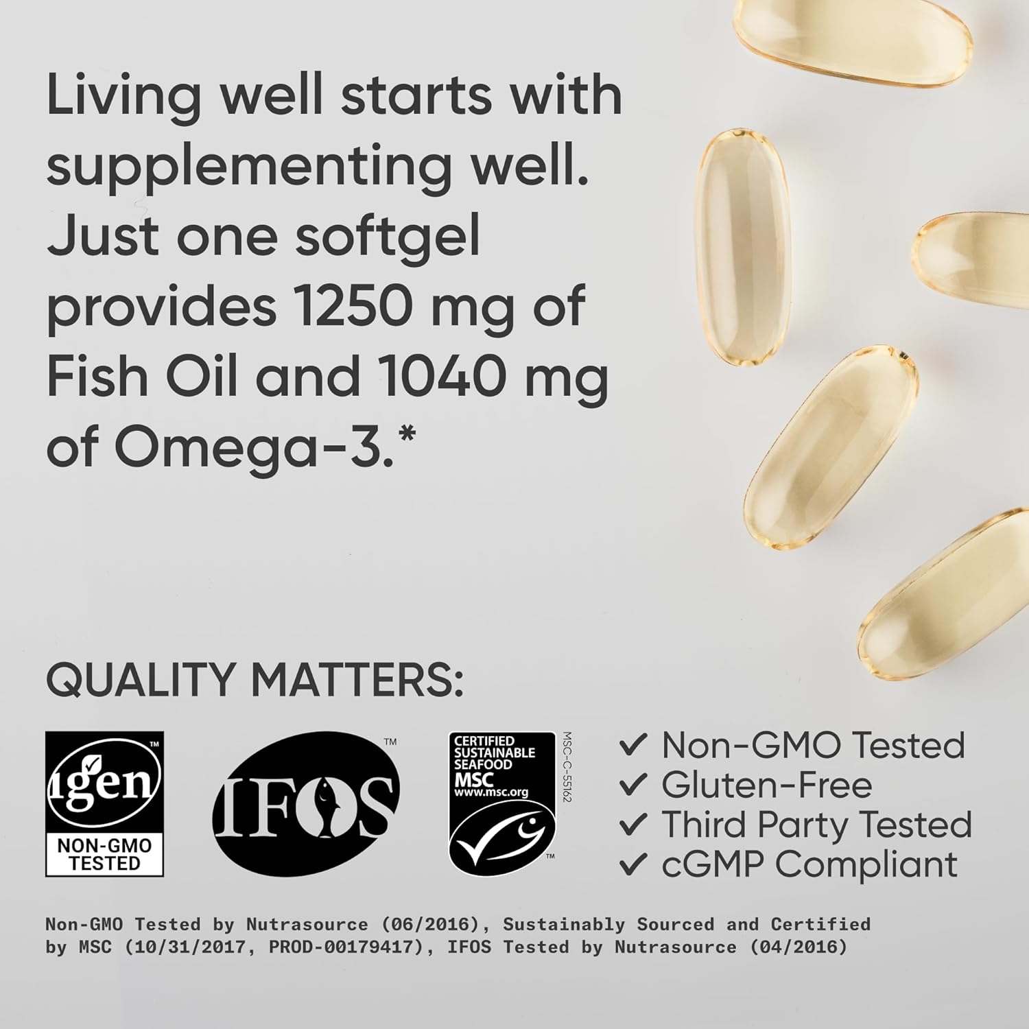 💊 Omega 3 Fish Oil Sports Research Triple Strength – 90 Softgels 3