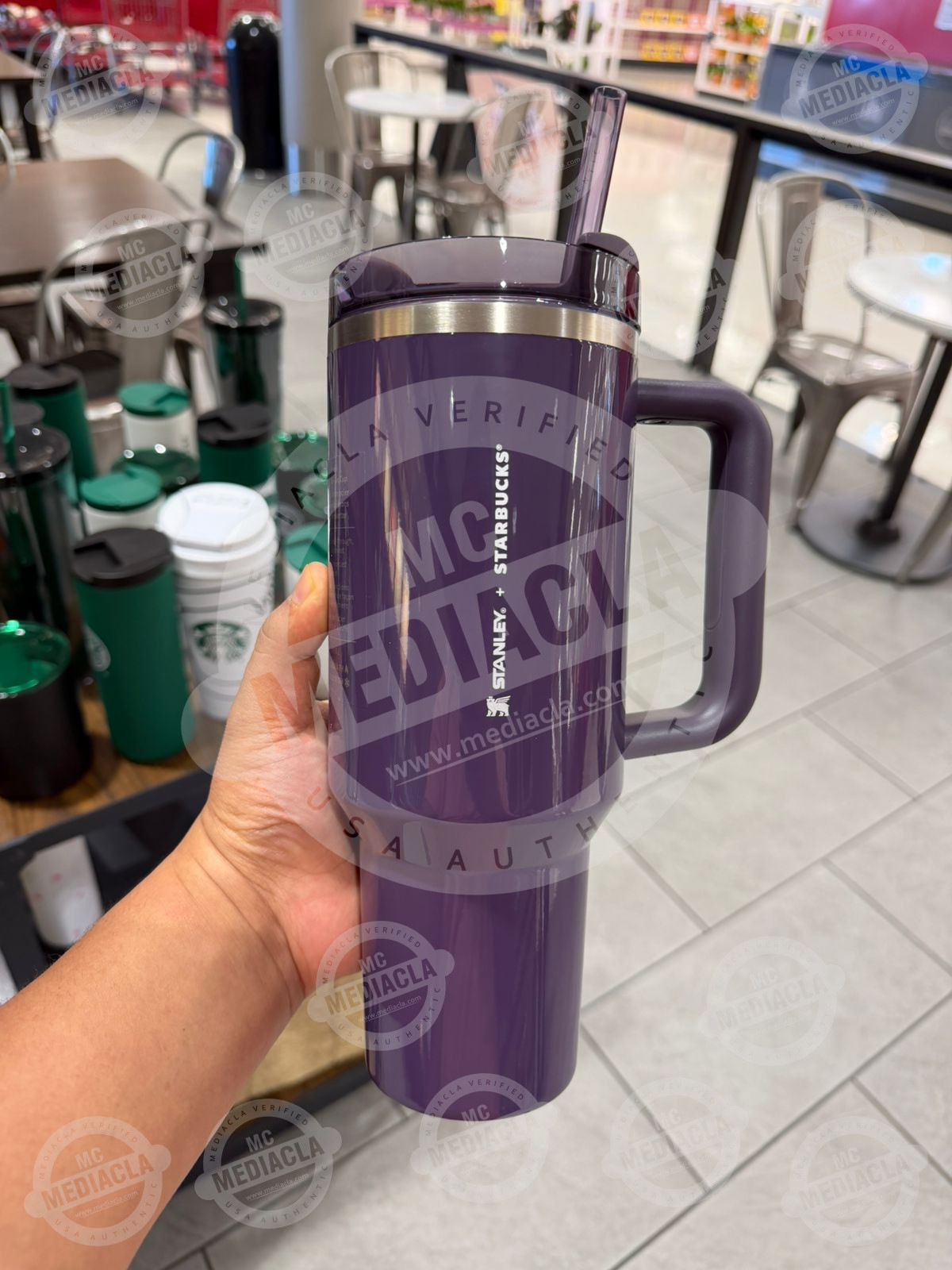 🥤 Vaso Starbucks + Stanley 40 OZ Térmico – Morado