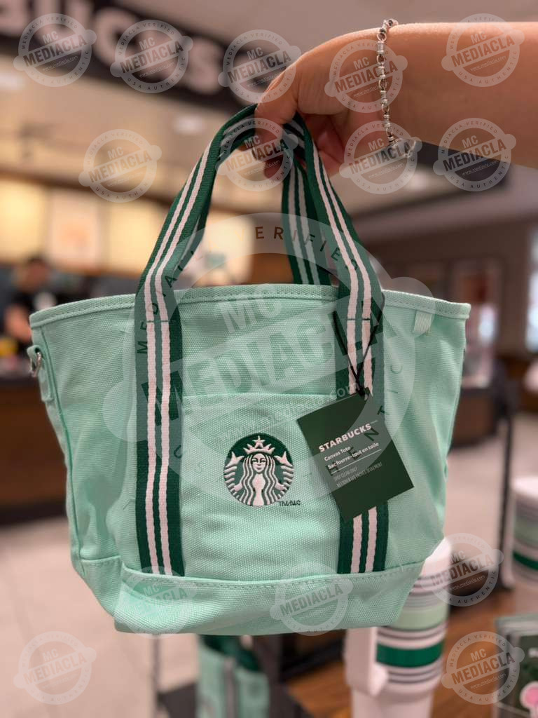 👜 Mini Tote Bag Starbucks Road-Trip Ready – Verde Mint
