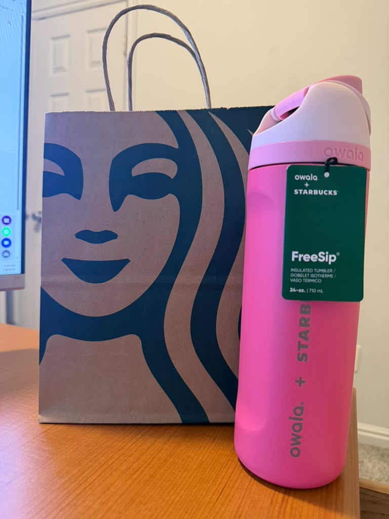 OWALA + STARBUCKS FREESIP PINK 24ONZ - 710ML