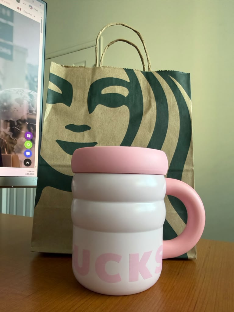 Rippled Mug - Pink - 12oz