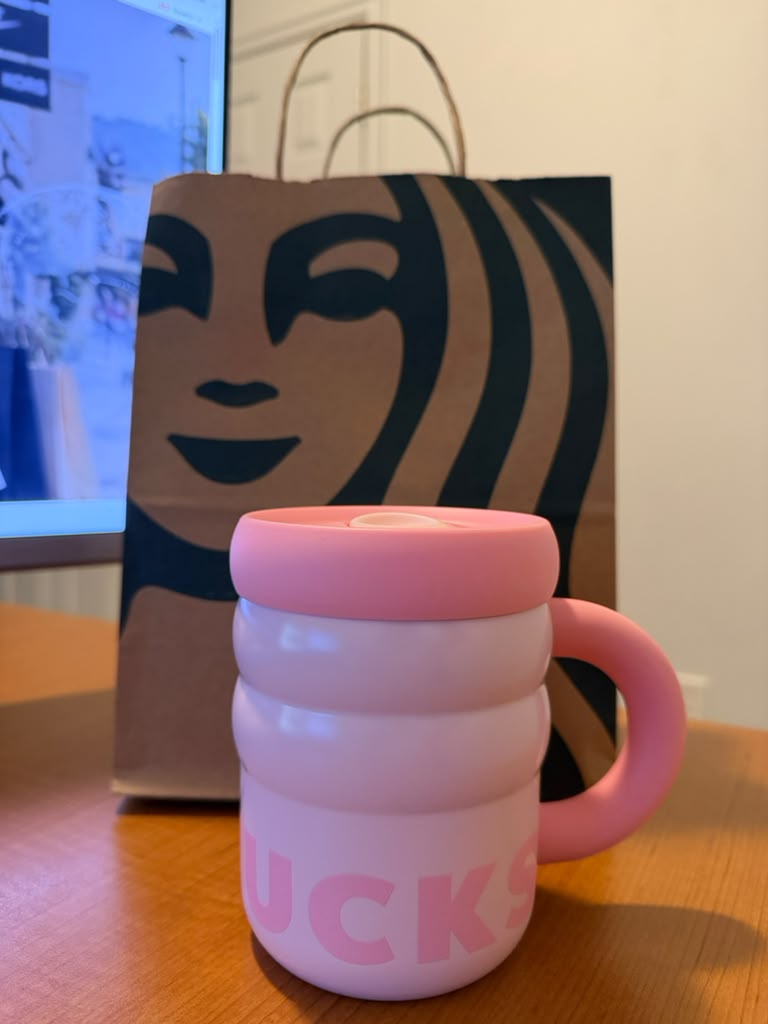 Rippled Mug - Pink - 12oz