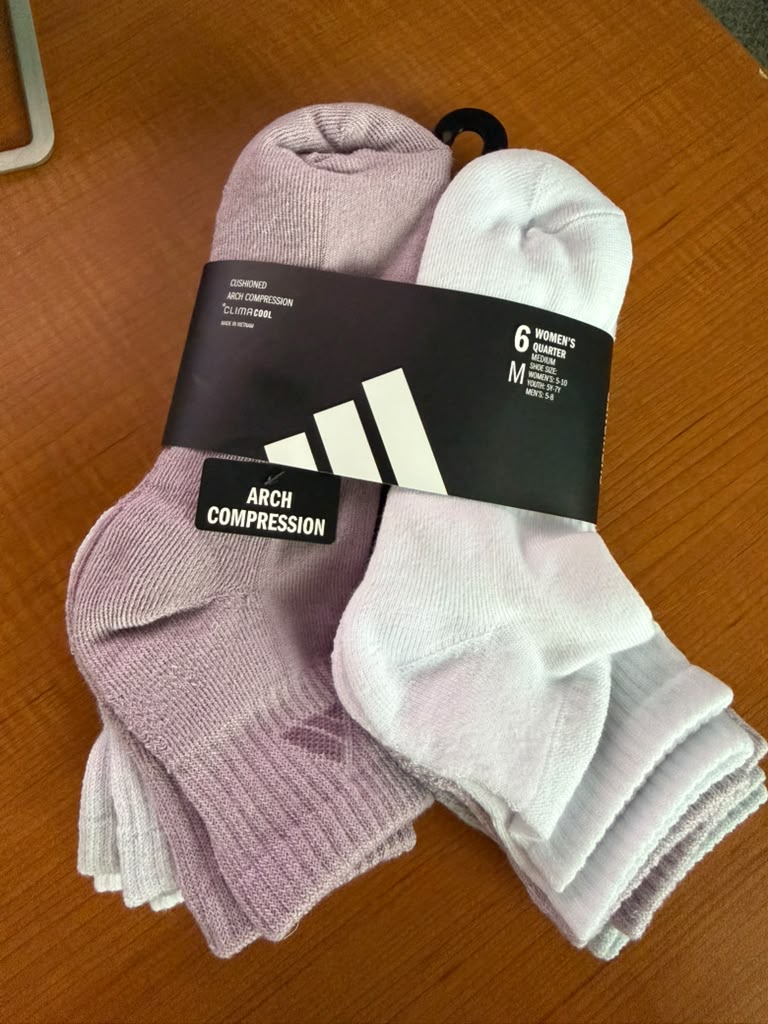 PACK DE 6 PARES DE MEDIAS ADIDAS MULTICOLOR - TALLA MEDIUM CLIMA COOL