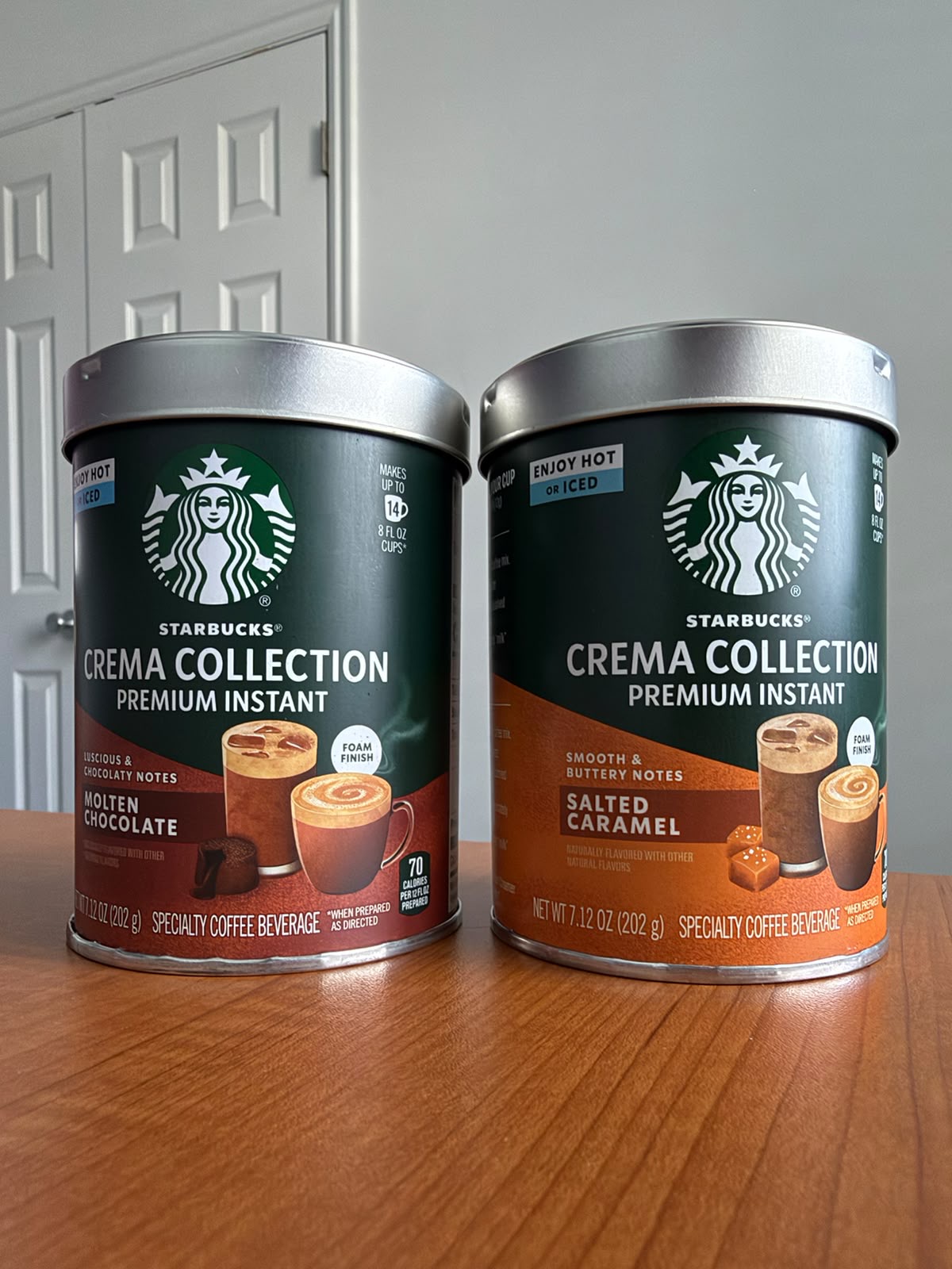 CREMA COLLECTION PREMIUM INSTANT SALTED CARAMEL - 202g 
CREMA COLLECTION PREMIUM INSTANT MOLTEN CHOCOLATE - 202g